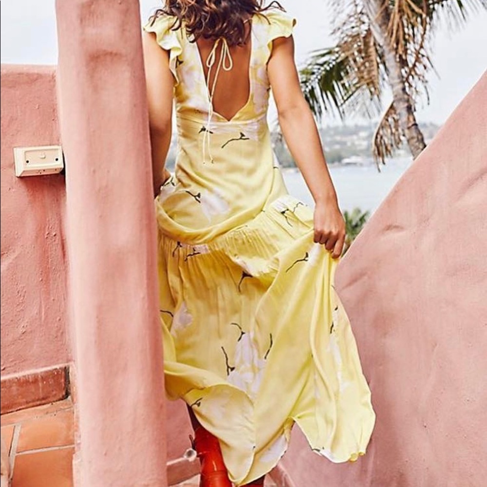Free People - yellow floral dress